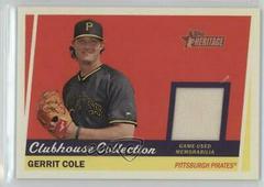 Gerrit Cole #CCR-GC Baseball Cards 2016 Topps Heritage Clubhouse Collection Relics Prices