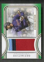 Byron Buxton [Green] #DJR-BB Baseball Cards 2022 Topps Definitive Jumbo Relic Collection Prices