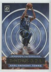 Karl Anthony Towns Basketball Cards 2019 Panini Donruss Optic T-Minus 3,2,1 Prices