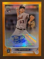 Beau Brieske [Orange] Baseball Cards 2022 Topps Chrome Update Autographs Prices