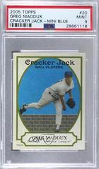 Greg Maddux [Mini Blue] #20 Baseball Cards 2005 Topps Cracker Jack Prices