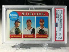 Clayton Kershaw, Max Scherzer, Stephen Strasburg #8 Baseball Cards 2018 Topps Heritage Prices