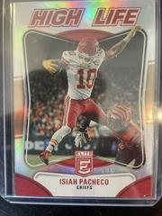 Isiah Pacheco [Gold] #HL-4 Football Cards 2023 Panini Donruss Elite High Life Prices