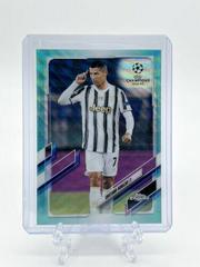 Cristiano Ronaldo [Aqua Wave] #100 Soccer Cards 2020 Topps Chrome UEFA Champions League Prices