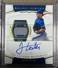 Jack Leiter #TMS-JL Baseball Cards 2022 Panini National Treasures Material Signatures Prices