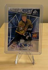 Ty Nelson [Blue Autograph] Hockey Cards 2021 SP Game Used CHL Prices