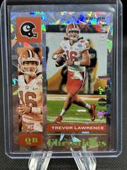 Trevor Lawrence [Cracked Ice] Football Cards 2021 Panini Chronicles Draft Picks Prices