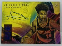 Anfernee Simons #FPASM Basketball Cards 2018 Panini Court Kings Fresh Paint Autographs Prices