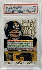 Terry Bradshaw [Green] #TB Football Cards 2003 SP Signature Signature Edition Prices
