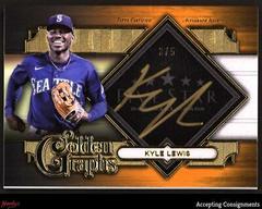Kyle Lewis [Orange] #GG-KL Baseball Cards 2022 Topps Five Star Golden Graphs Autographs Prices