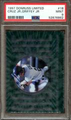 Cruz Jr. ,Griffey Jr #18 Baseball Cards 1997 Panini Donruss Limited Prices