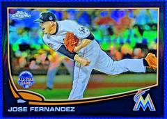 Jose Fernandez [Black Refractor] Baseball Cards 2013 Topps Chrome Update Prices