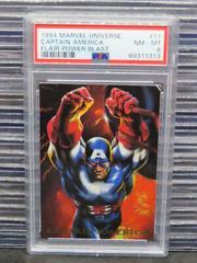 Captain America #11 Marvel 1994 Flair Power Blast Prices