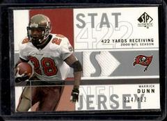 Warrick Dunn [422 Yards Receiving] #SP-WD Football Cards 2001 SP Authentic Stat Jerseys Prices