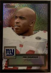 Tiki Barber [Black Refractor] #THC80 Football Cards 2006 Topps Heritage Chrome Prices