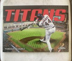 Yordan Alvarez [Red] #CT-9 Baseball Cards 2023 Topps Chrome Titans Prices