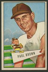 Paul Brown #14 Football Cards 1952 Bowman Large Prices