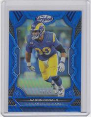 Aaron Donald [Blue] #56 Football Cards 2022 Panini Certified Prices