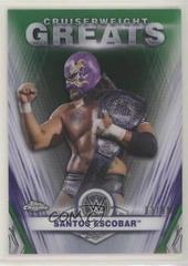 Santos Escobar [Green Refractor] #CG-8 Wrestling Cards 2021 Topps Chrome WWE Cruiserweight Greats Prices