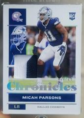 Micah Parsons [Jersey Prime] Football Cards 2021 Panini Chronicles Prices
