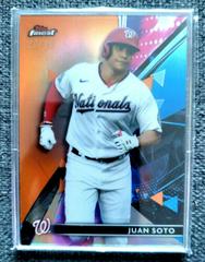 Juan Soto [Orange Refractor] #7 Baseball Cards 2021 Topps Finest Prices