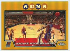 Amare Stoudemire [Gold Refractor] #91 Basketball Cards 2008 Topps Chrome Prices