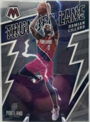 Damian Lillard #9 Basketball Cards 2021 Panini Mosaic Thunder Lane Prices