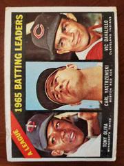 AL Batting Leaders [Oliva, Yastrzmski, Davlillo] #216 Baseball Cards 1966 Topps Prices