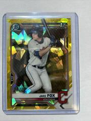 Jake Fox [Yellow] #BDC-102 Baseball Cards 2021 Bowman Draft Sapphire Prices