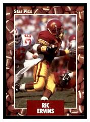 Ricky Ervins Football Cards 1991 Star Pics Prices