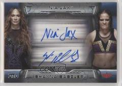 Nia Jax, Shayna Baszler [Black] Wrestling Cards 2021 Topps WWE Undisputed Dual Autographs Prices