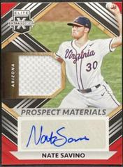 Nate Savino Baseball Cards 2022 Panini Elite Extra Edition Prospect Materials Signatures Prices