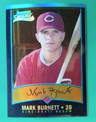 Mark Burnett [Gold Refractor] #140 Baseball Cards 2001 Bowman Chrome Gold Prices