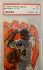 Ken Griffey Jr. #3 Baseball Cards 1994 Flair Hot Glove Prices