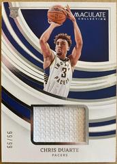 Chris Duarte [Patch Autograph] #115 Basketball Cards 2021 Panini Immaculate Collection Prices