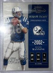 Peyton Manning [Hawaii 2003] Football Cards 2002 Playoff Contenders Prices