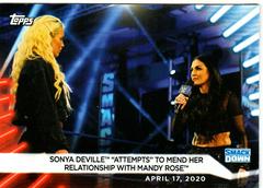 Sonya Deville def. Mandy Rose Wrestling Cards 2021 Topps WWE Women's Division Prices
