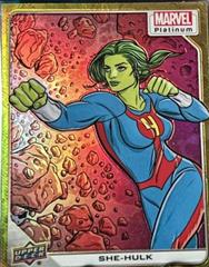 She-Hulk [Yellow Rainbow] #97 Marvel 2023 Upper Deck Platinum Prices