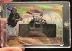 Oneil Cruz [Black Leather Gold Signature] Baseball Cards 2022 Panini Absolute Prices