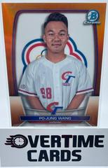 Po Jung Wang [Orange] #WBC-11 Baseball Cards 2023 Bowman Chrome WBC Flag Refractor Prices