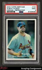 Albert Pujols [Chrome Refractor] Baseball Cards 2006 Topps Heritage Chrome Prices