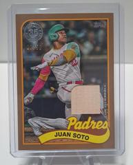 Juan Soto [Gold] #89BR-JSO Baseball Cards 2024 Topps 1989 Relic Prices