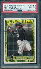 Eloy Jimenez #94FS-25 Baseball Cards 2019 Topps Archives 1994 Future Star Prices