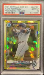 Julio Rodriguez [Yellow] #BCP-231 Baseball Cards 2021 Bowman Chrome Sapphire Prospects Prices