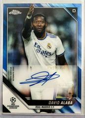 David Alaba [Blue Refractor] Soccer Cards 2021 Topps Chrome UEFA Champions League Autographs Prices