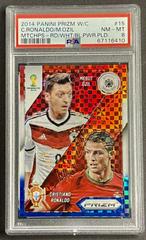 Cristiano Ronaldo, Mesut Ozil [Red White Blue Power Plaid] Soccer Cards 2014 Panini Prizm World Cup Matchups Prices