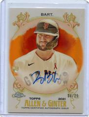 Joey Bart [Orange Refractor] Baseball Cards 2021 Topps Allen & Ginter Chrome Autographs Prices