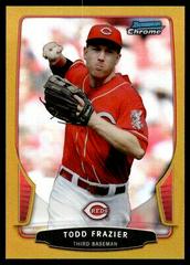 Todd Frazier [Gold Refractor] #127 Baseball Cards 2013 Bowman Chrome Prices