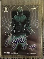 Jailton Almeida [Purple Velocity] #9 Ufc Cards 2023 Panini Donruss Optic UFC Light It Up Prices