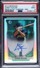 Chris Taylor [Chrome Refractor] Baseball Cards 2014 Bowman Prospect Autograph Prices